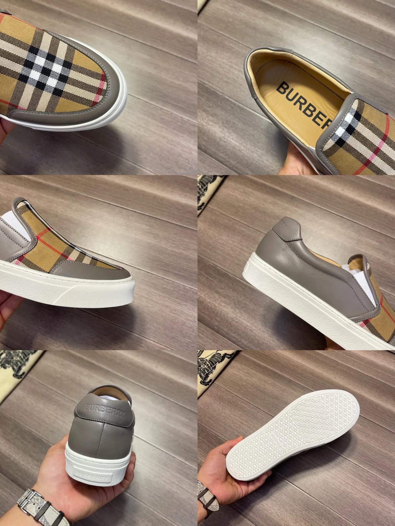 ☕P360💰《BURBERRY》【Original order·Version】Burberry: Top 🔝Purchasing agent🔍🔍The latest men's counter is on sale simultaneously, the original version imported from Italy🔝·Nappa calfskin·Brand totem cloth· Highlighting the (high-end, extravagance, class) travel, home, and best choice" exquisite workmanship (Imported water-dyed leather lining from Italy 🇮🇹), sole: original sole provided by the original factory, ⚠️exclusive double layer Activity·TPR rubber·molded outsole; super comfortable·wear-resistant·non-slip·environmental protection🌳🌳🌳, the real thing is more beautiful🎬The real thing is more beautiful🔍🔍 (high quality·follow the order) You can enter and exit the counter at will: Size: 38·39·40·41·42·43·44 (🎉Customized 45) Welcome to order...☕️
